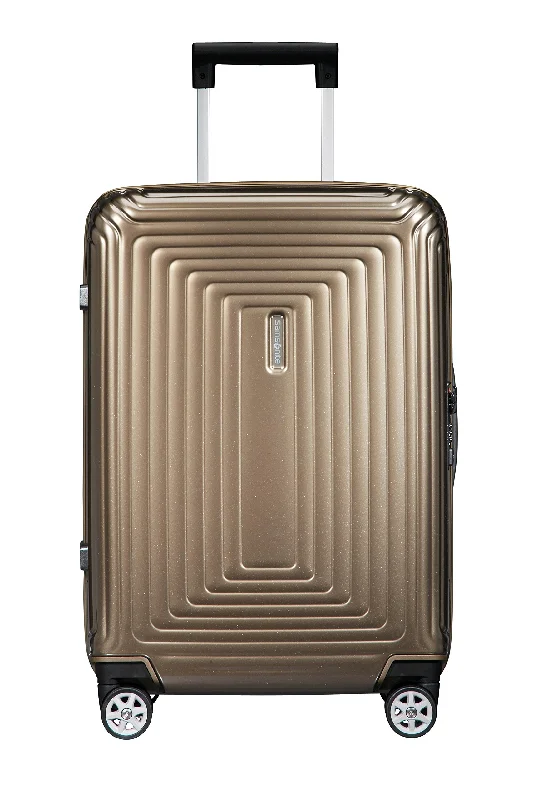 suitcase for road trips and adventures-Samsonite Hand Luggage, Brown (Metallic Sand)