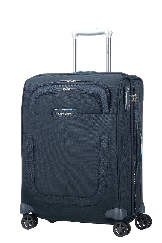 suitcase with all-season weatherproof design-Samsonite Spinner 55, Dark Blue