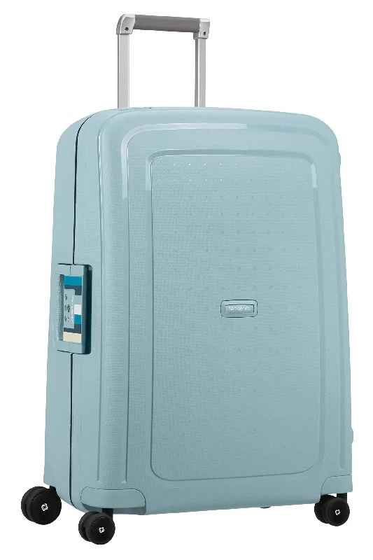 suitcase with smooth interior organization-Samsonite Spinner 69, Blue (Stone Blue Stripes)