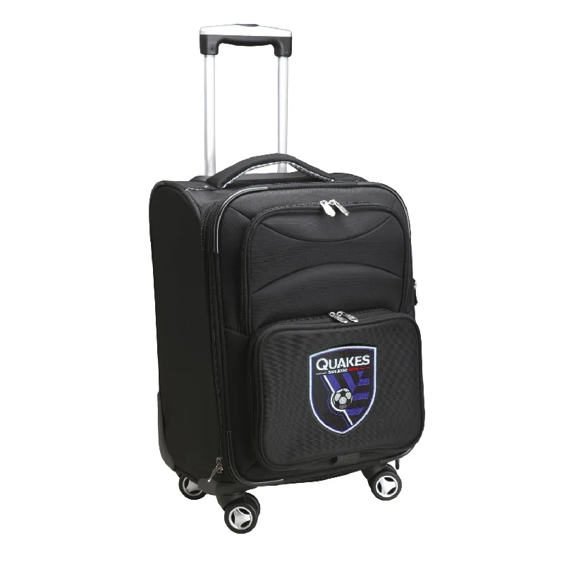 suitcase for global travel adventures-San Jose Earthquakes  21" Carry-On Spinner Luggage