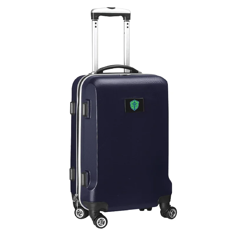 suitcase for custom packing organization-Seattle Sounders FC 21" Carry-On Hardcase Spinner- Navy