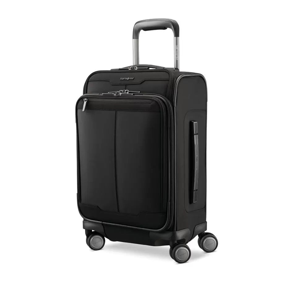 suitcase with built-in power supply-Final Sale - Samsonite SILHOUETTE 17 CARRY-ON Softsided SPINNER with FlexPack Packing System- $205.00