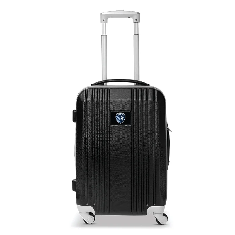 suitcase for protecting fragile travel gear-Sporting Kansas City 21" Two-Tone Carry On Spinner Luggage- GRAY