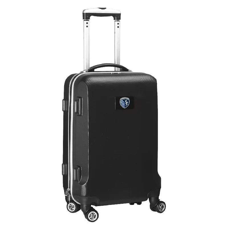 suitcase for business trips-Sporting Kansas City 21"Carry-On Hardcase Spinner- Black