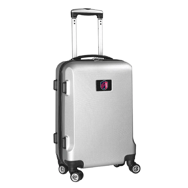 suitcase with high-performance wheels-St. Louis City SC 21" Carry-On Hardcase Spinner- Silver