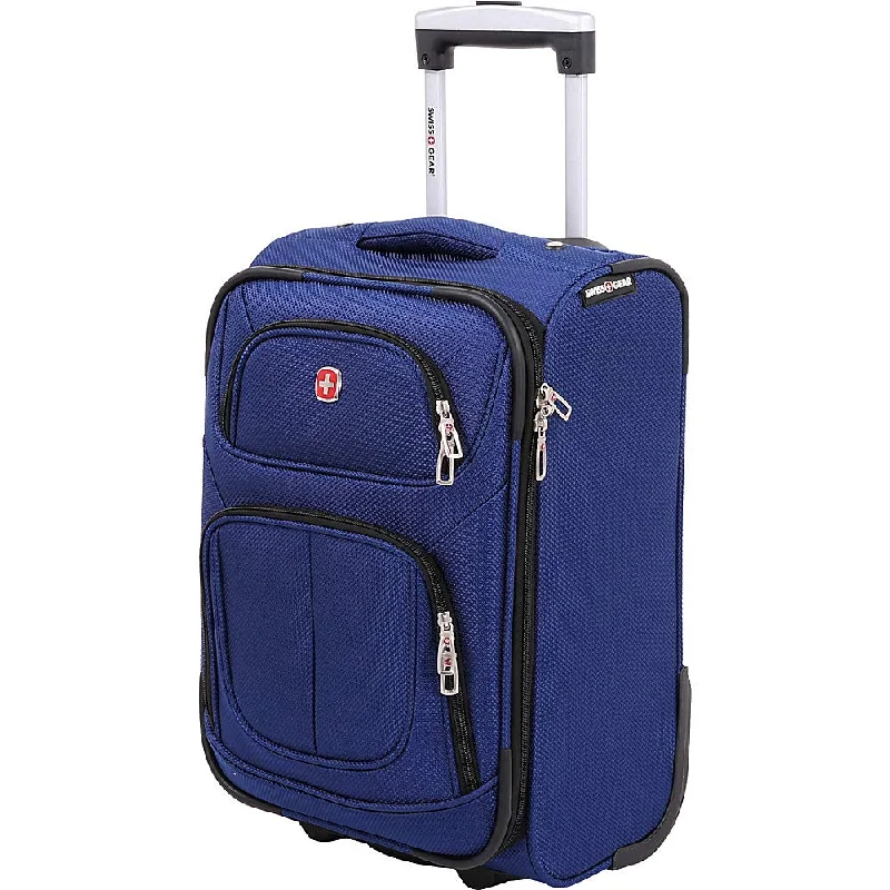 suitcase with built-in travel organizer-SwissGear 17" 2 Wheel Blue