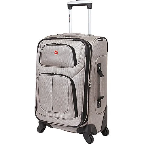 suitcase with travel-friendly storage-Swissgear Sion 21", Pewter