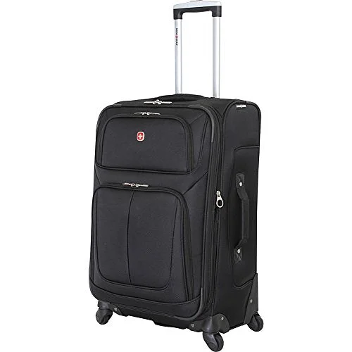 suitcase for maximizing packing space-Swissgear Sion 25" Suitcase, Black