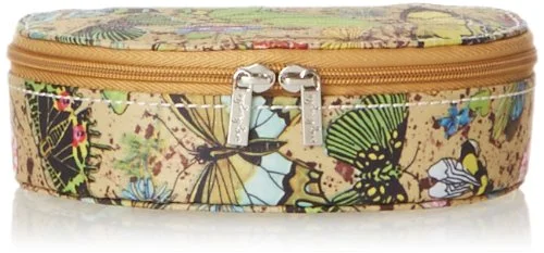 suitcase with secure compartments for gadgets-Sydney Love Botanical Jewelry Cosmetic Case,Multi,One Size