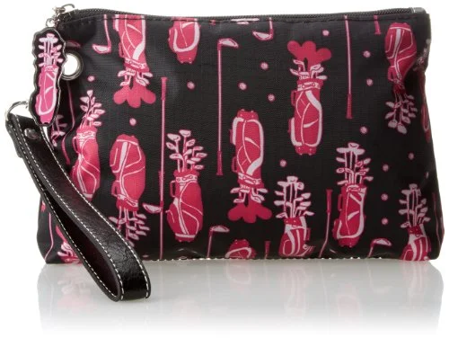 suitcase with spacious packing options-Sydney Love Fuchsia Golf Cosmetic Bag With Tee Cosmetic Case,Multi,One Size