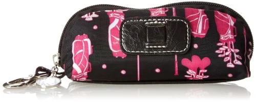 suitcase with adjustable handle lengths-Sydney Love Fuchsia Golf Three Golf Ball Cosmetic Case,Multi,One Size