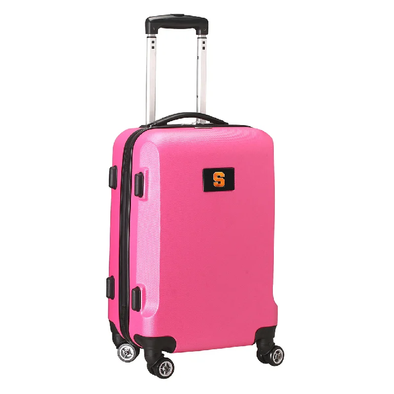 suitcase with travel-friendly design-Syracuse Orange 20" Pink Domestic Carry-on Spinner