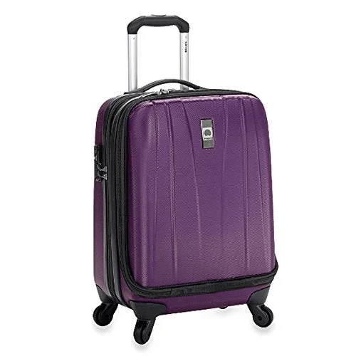 suitcase for organized packing space-The Classic Purple Helium Shadow 19-Inch Hardside International Carry On Luggage