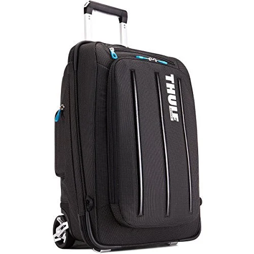 suitcase for smooth airport transitions-Thule Crossover 38 Liter Rolling Carry-On With Laptop Compartment, Black (Tcru-115)