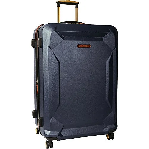 suitcase for international travel convenience-Timberland Fort Stark 29" Expandable Hardside Checked Spinner Luggage (Navy)