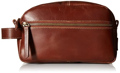 suitcase with security and style-Timberland Men'S Nevada Leather Travel Kit, Cognac