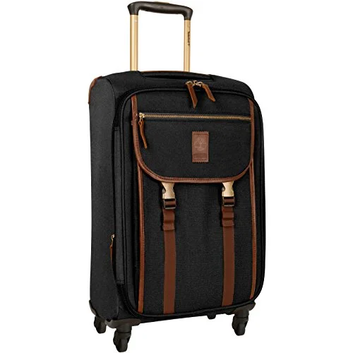 suitcase for protecting fragile items-Timberland Reddington 21 In Expandable Spinner, Black