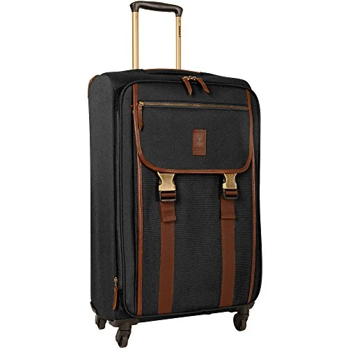 suitcase for a smooth travel experience-Timberland Reddington 25 In Expandable Spinner, Black