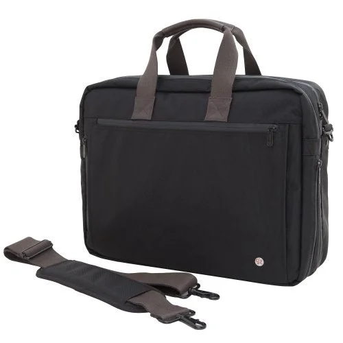 suitcase for minimalist travelers-Token Bags Lawrence Laptop Bag, Black, One Size