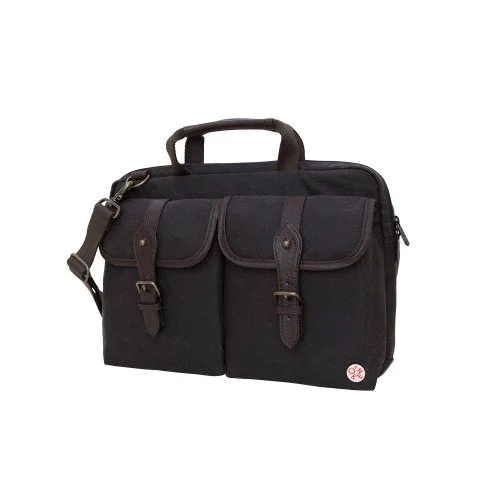 stylish suitcase for men-Token Bags Waxed Knickerbocker Laptop Bag 13 Inch, Dark Brown/Dark Brown, One Size