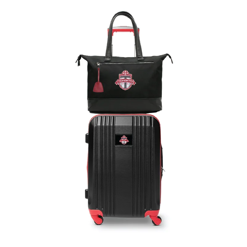 suitcase for city breaks-Toronto FC Tote Bag and Luggage Set -RED