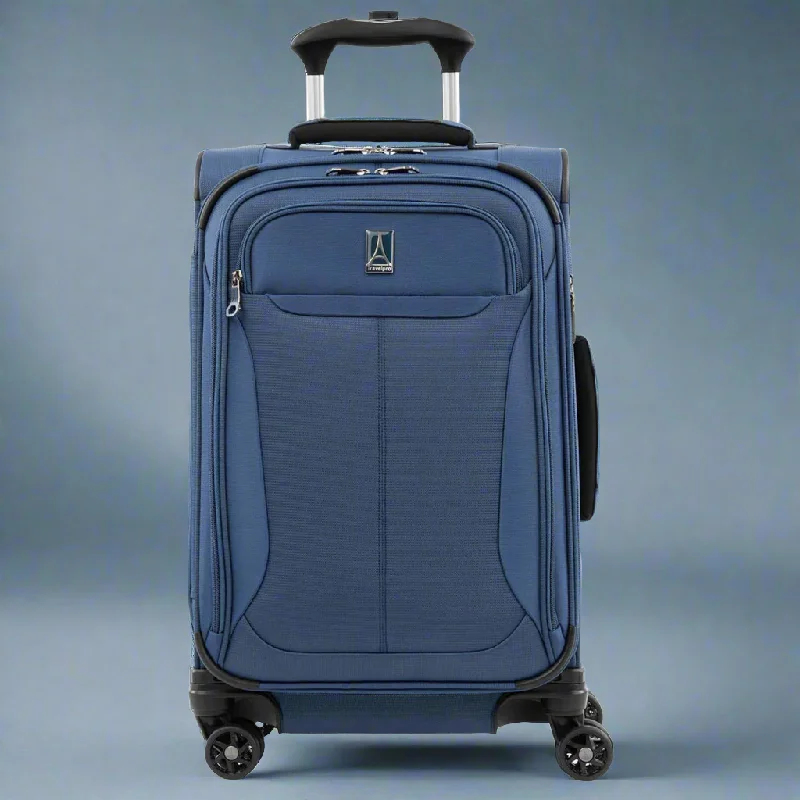 suitcase with external pockets-Travelpro TourLite Carry-On Softsided Expandable Spinner-TP8008S61