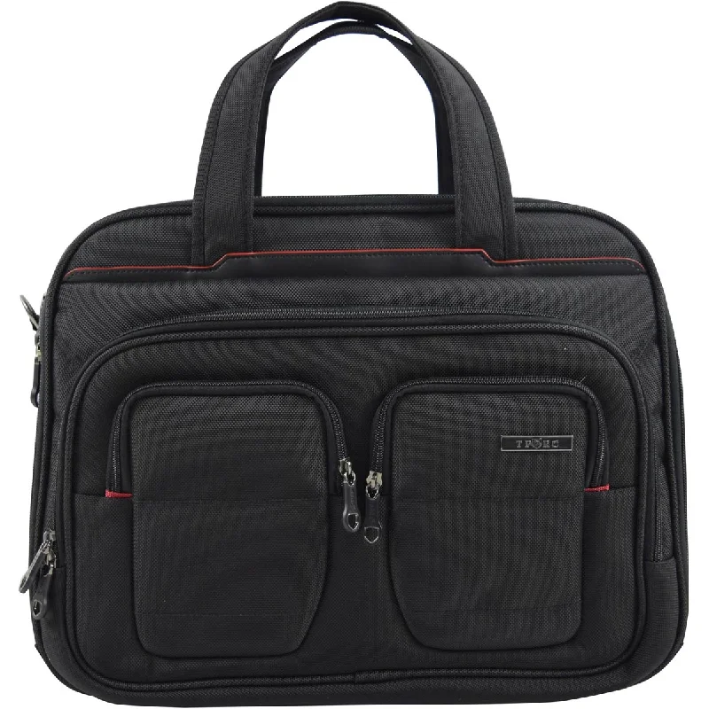 eco-friendly briefcase with non-toxic materials -Travelers Club 17In Flex-File Laptop Briefcase