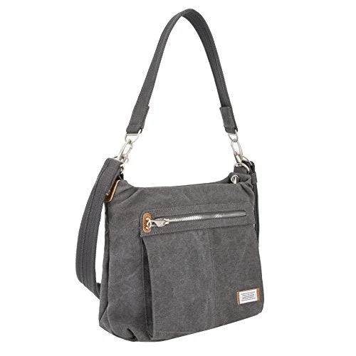 suitcase with best material for durability-Travelon Anti-Theft Heritage Hobo Bag, Pewter, One Size