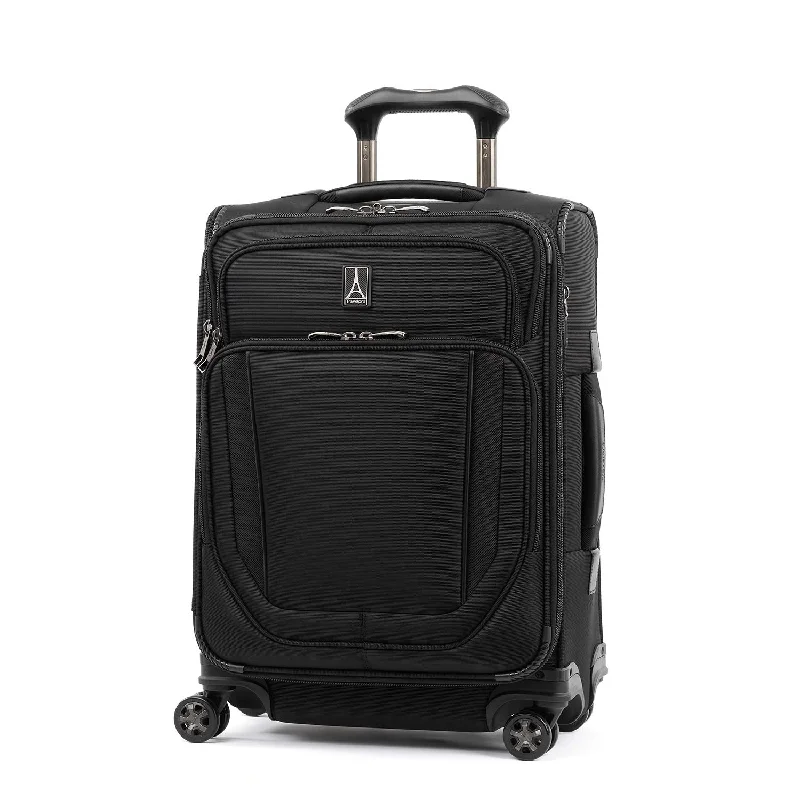 smart suitcase with USB charging port-Travelpro Carry-On, Jet Black