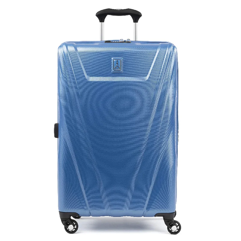 suitcase for organized international travel-Travelpro Expandable Checked-Medium, Azure Blue