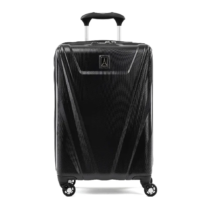 suitcase with comfortable handle features-Travelpro Maxlite 5 Carry-on Spinner Hardside Luggage, Black