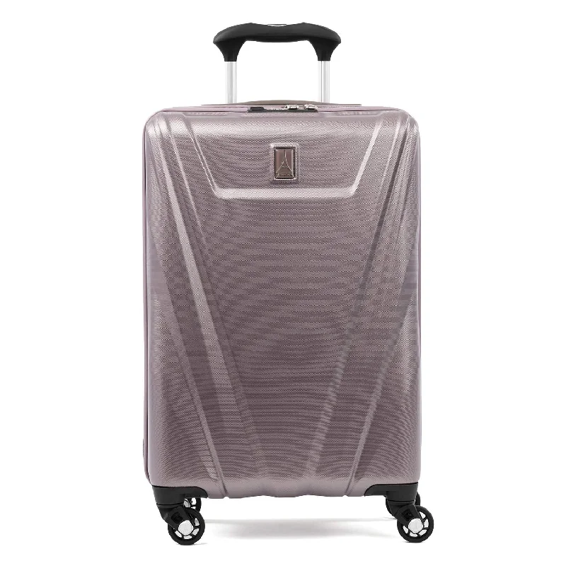 suitcase with compartments for shoes and clothes-Travelpro Maxlite 5 Carry-on Spinner Hardside Luggage, Dusty Rose