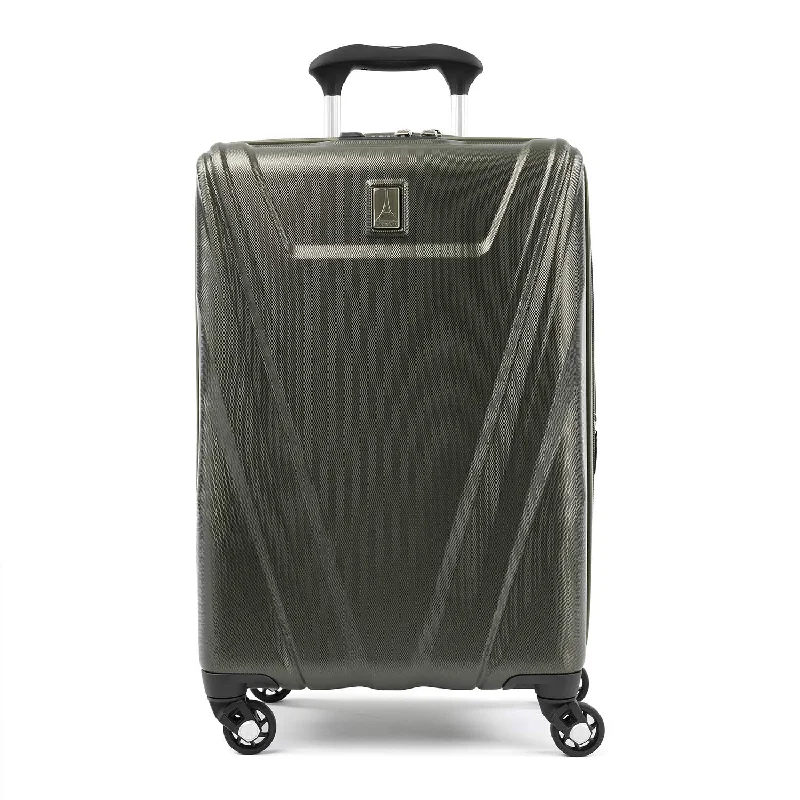 suitcase for the active traveler-Travelpro Maxlite 5 Expandable Carry-on Spinner Hardside Luggage, Slate Green