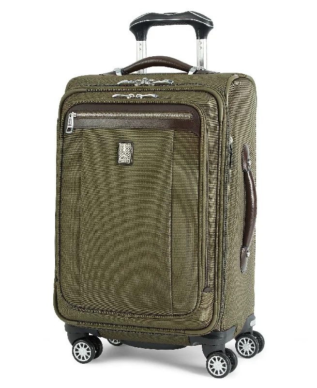 suitcase with easy-fold design for compact storage-Travelpro Platinum Magna 2 Carry-On Expandable Spinner Suiter Suitcase, 21-in., Olive