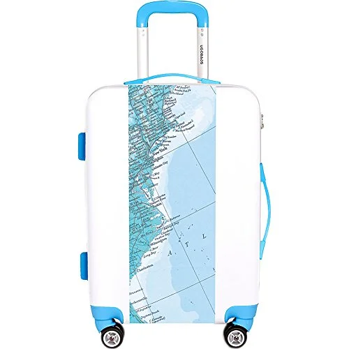 suitcase with customizable features-Ugobags Map (Large 31X20.5X10.5Inh)