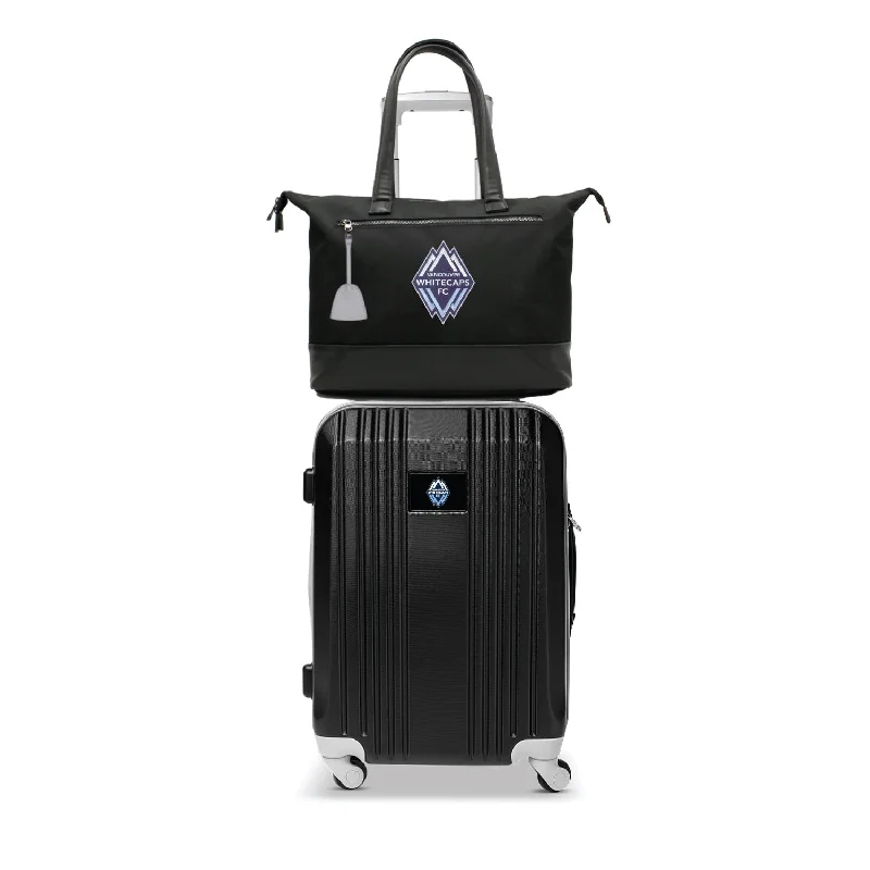 suitcase for storing clothing-Vancouver Whitecaps FC Tote Bag and Luggage Set -GRAY