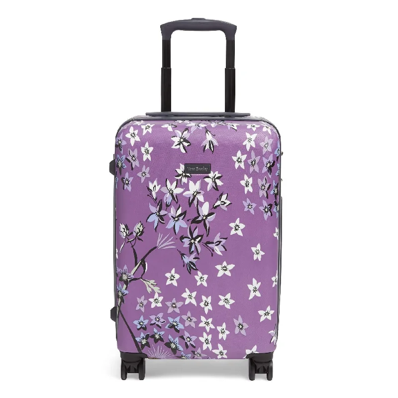 suitcase for perfect travel style-Vera Bradley Hardside Small Spinner, Lavender Dandelion