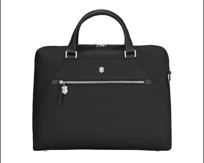 slim briefcase for women with professional style -Victorinox Victoria Signature Zippered Briefcase