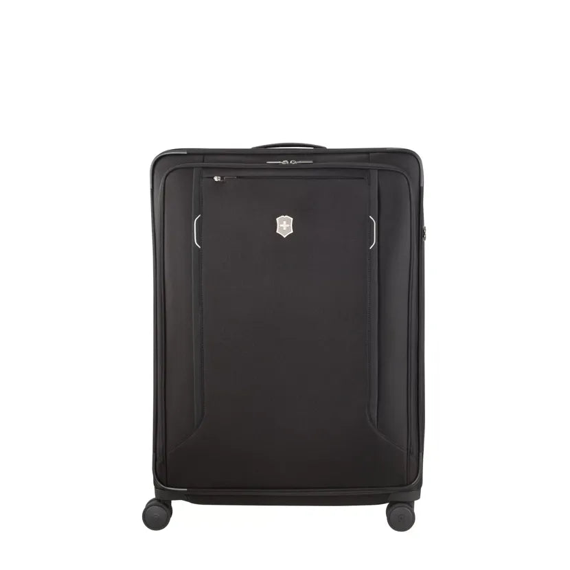 suitcase with multiple side pockets-Victorinox Werks Traveler 6.0 Softside Extra-Large Checked Spinner