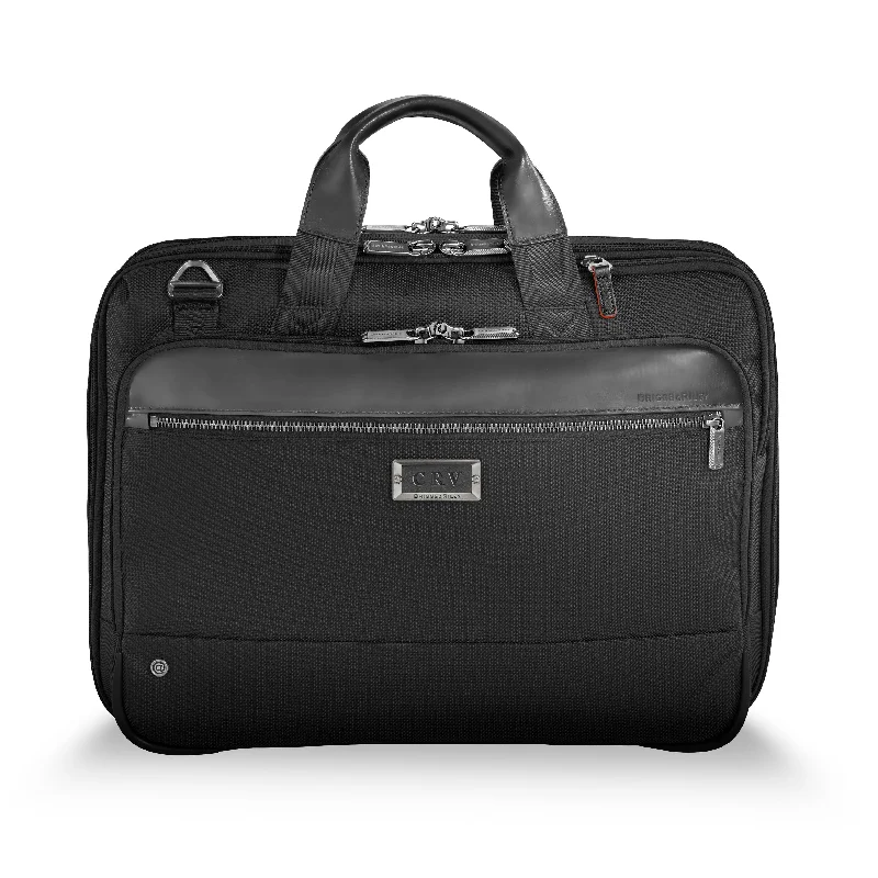 professional briefcase for office and travel use -Closeout- Briggs & Riley @WORK Collection Expandable Zippered Briefcase-  KB425X