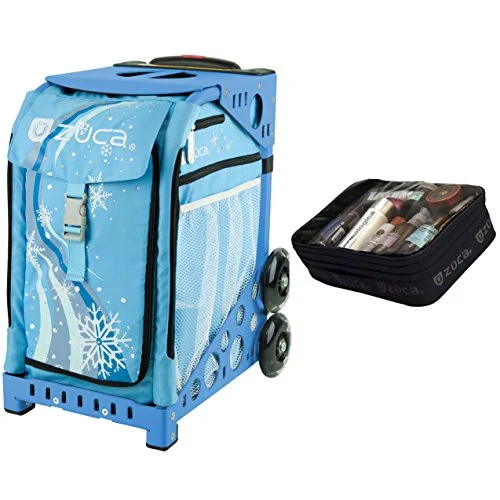 suitcase with stylish design features-Zuca Wonderland Sport Insert Bag & Blue Frame + Gift Utility Pouch